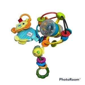 Baby Toy Bundle Bright Starts Lion Fish Infantino Rattle Discovery Ball